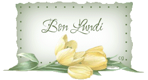 Gif animé Bon lundi tulipe